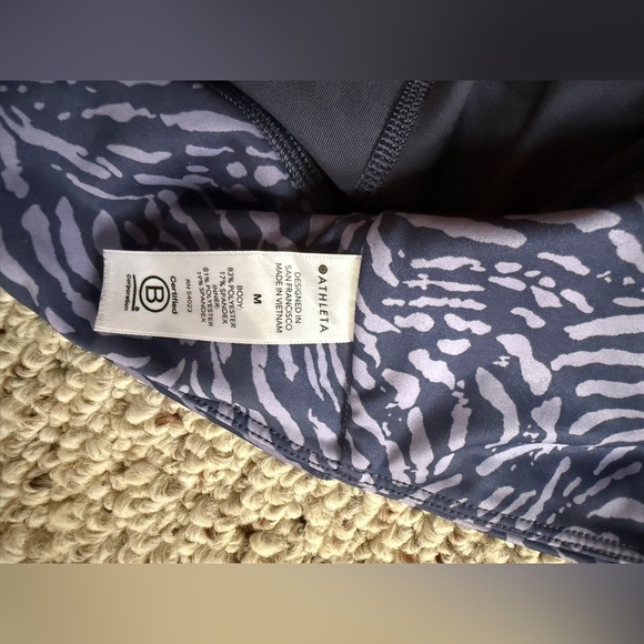 Athleta Purple Ace 13.5 Printed Stretchy Polyester Tennis Skort Plus Size Medium - Picture 5 of 6